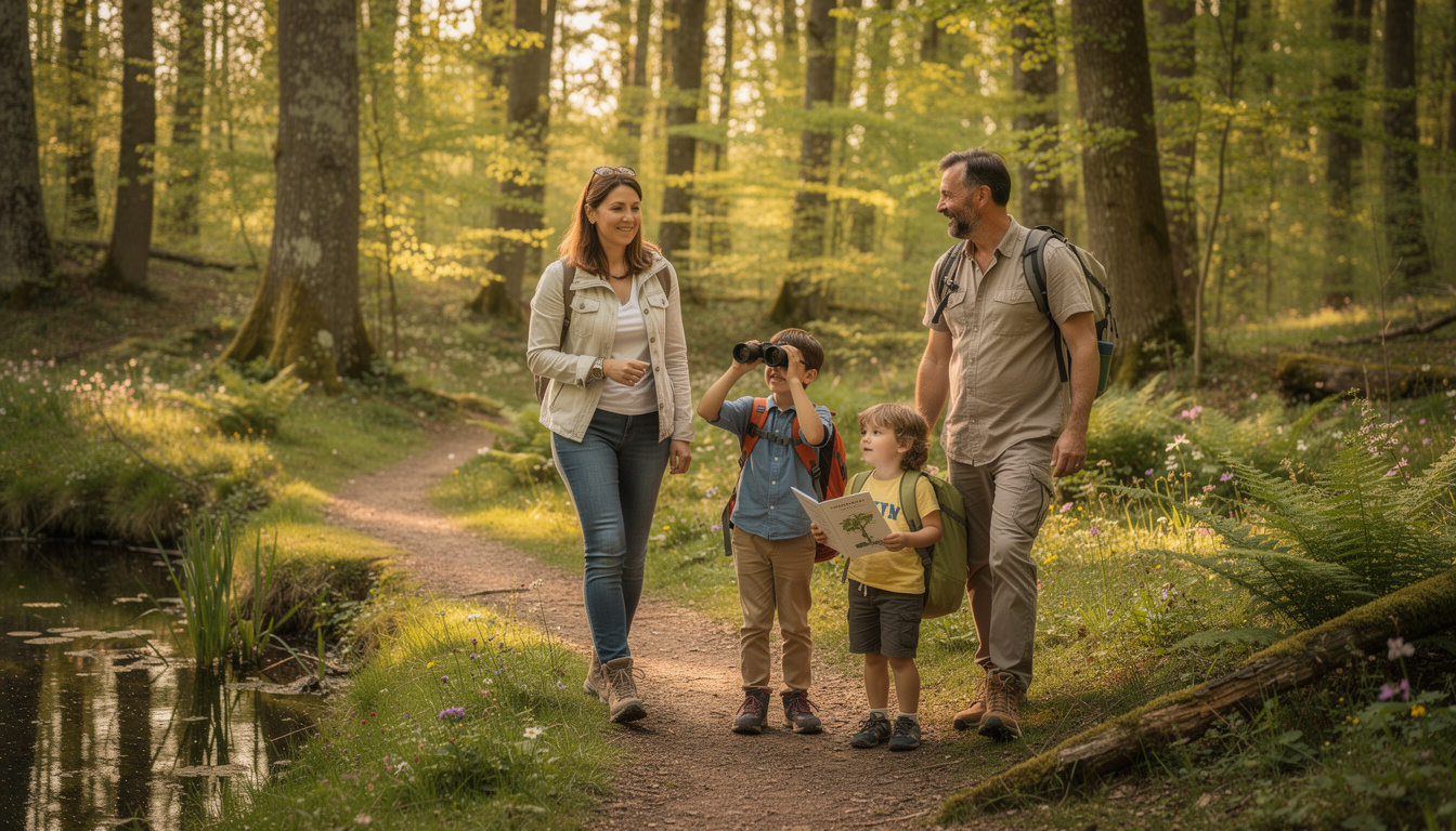 partez en famille à la découverte de la faune et de la flore lors d'une aventure immersive et ludique, idéale pour petits et grands explorateurs.
