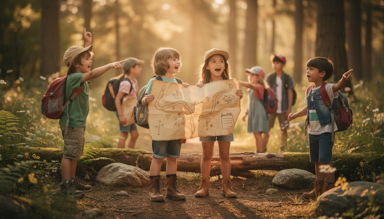 Organiser une chasse au trésor en pleine nature avec les enfants 2 découvrez comment organiser une chasse au trésor en pleine nature pour divertir et éveiller la curiosité des enfants tout en profitant du grand air.